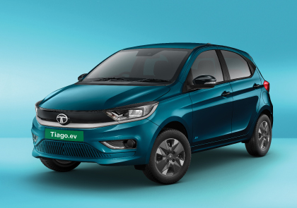 Tata Tiago.ev in prestine white